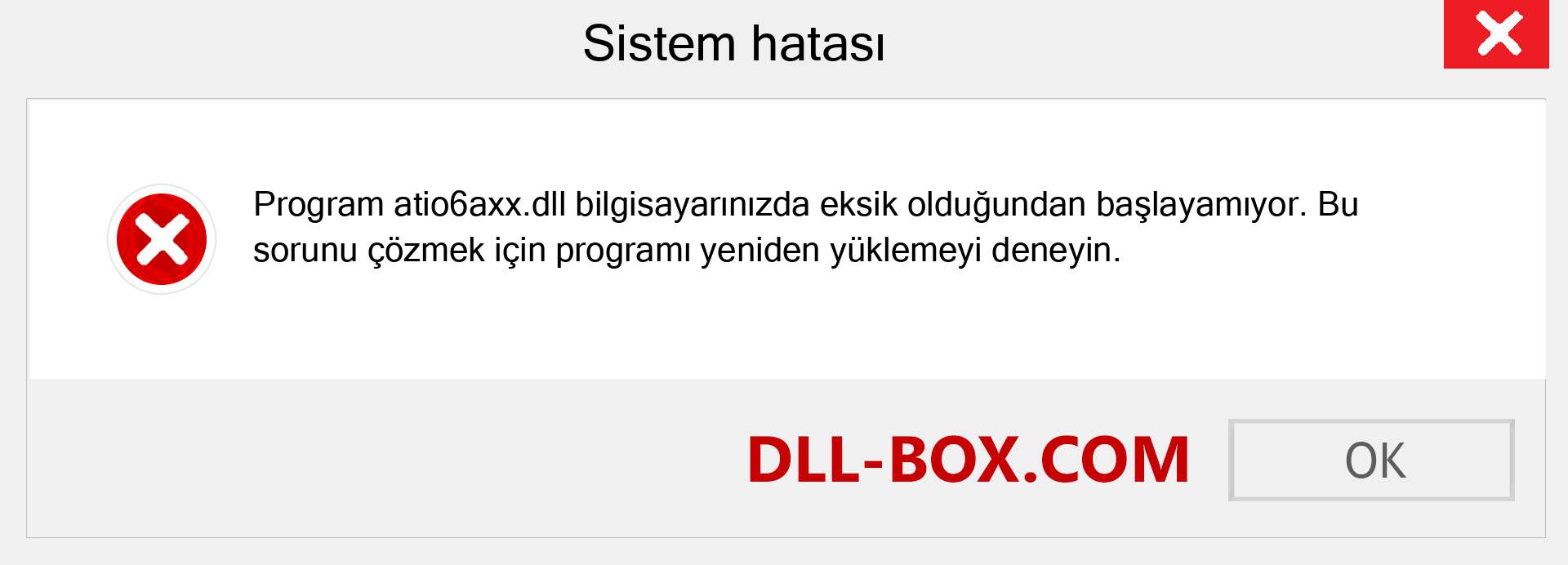atio6axx.dll dosyası eksik mi? Windows 7, 8, 10 için İndirin - Windows'ta atio6axx dll Eksik Hatasını Düzeltin, fotoğraflar, resimler